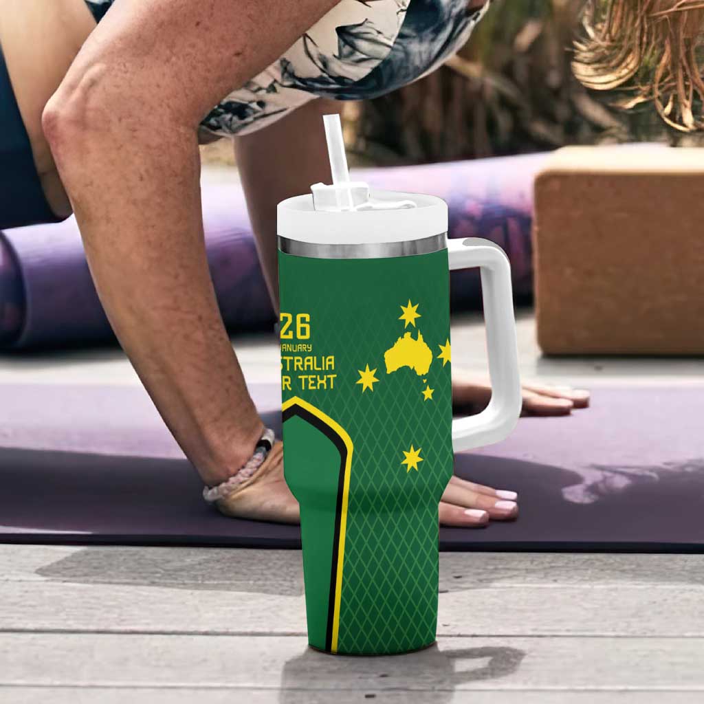 Australia Day 26 January Personalised Tumbler With Handle With National Color