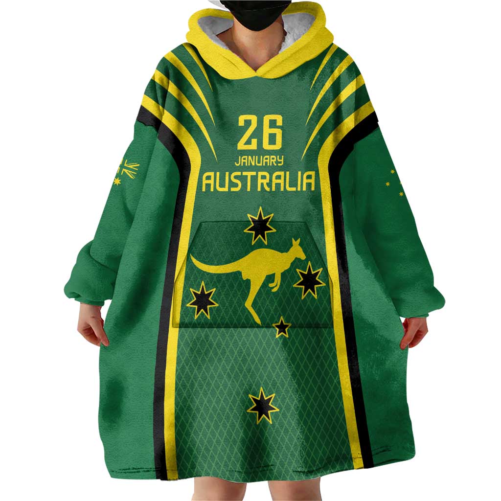 Australia Day 26 January Personalised Wearable Blanket Hoodie With National Color - Vibe Hoodie Shop