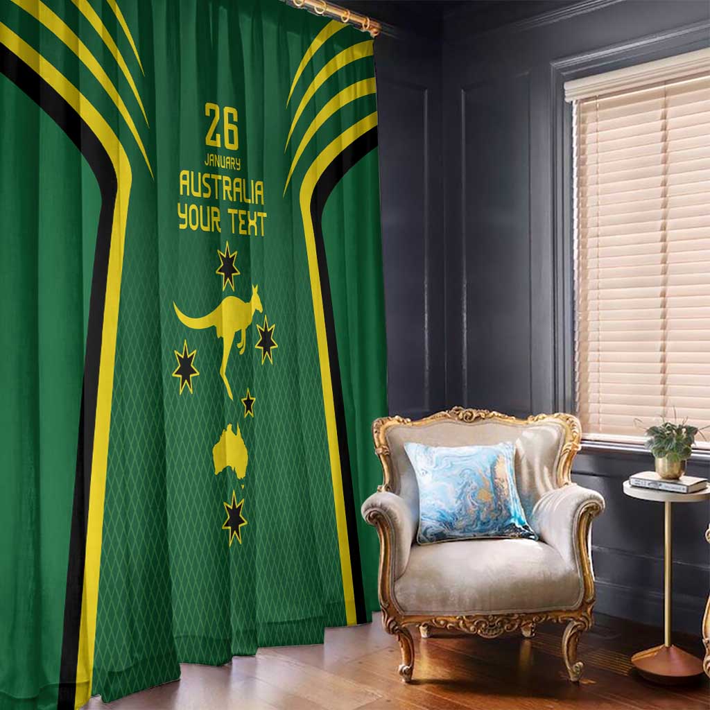 Australia Day 26 January Personalised Window Curtain With National Color