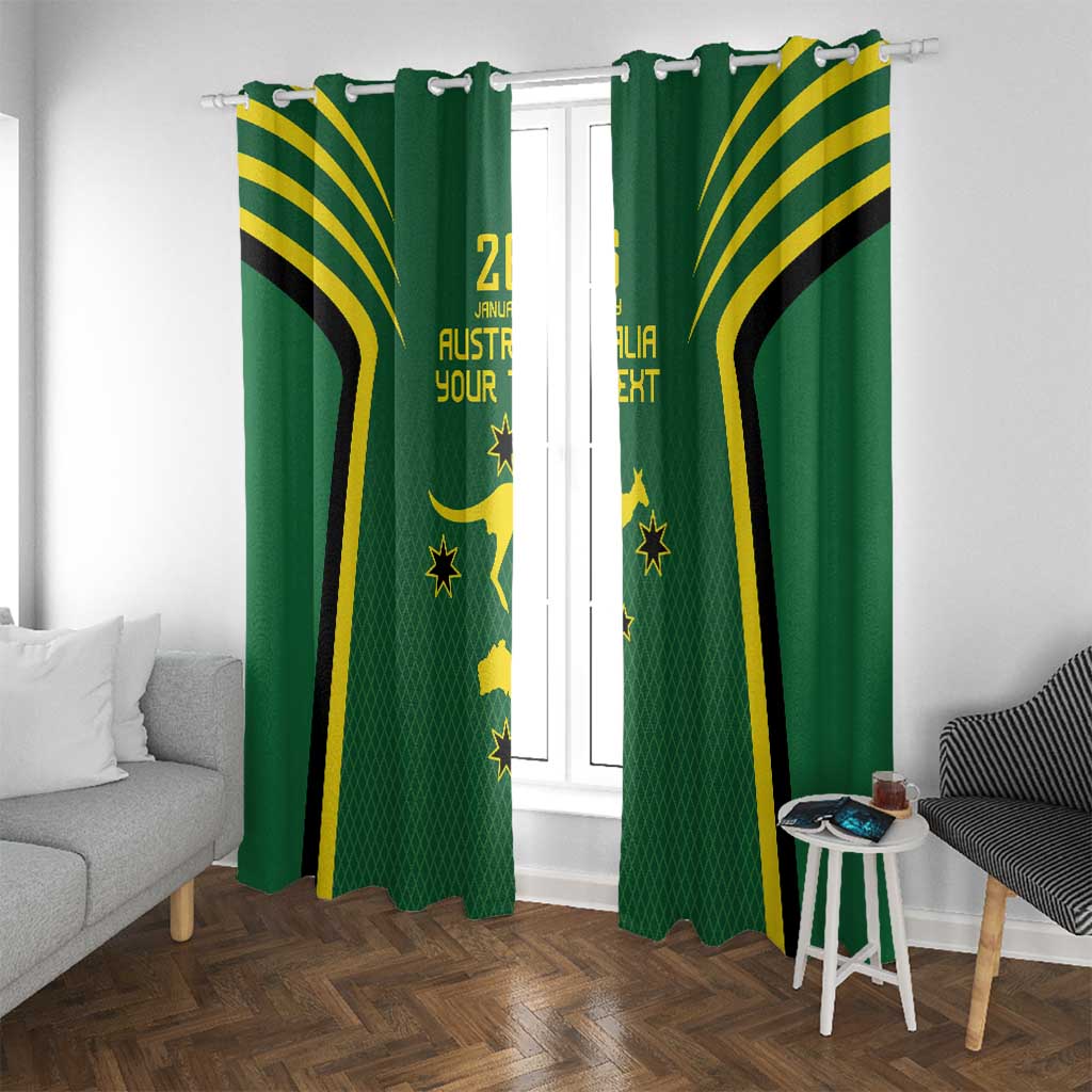 Australia Day 26 January Personalised Window Curtain With National Color