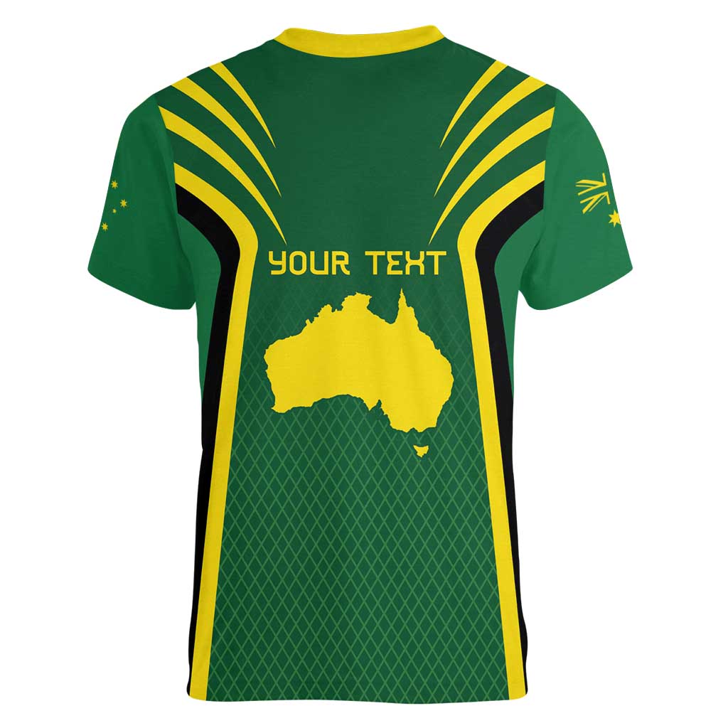 Australia Day 26 January Personalised Women V-Neck T-Shirt With National Color - Vibe Hoodie Shop