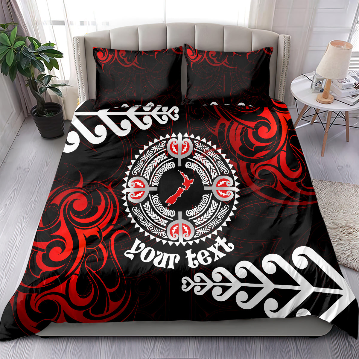 New Zealand Waitangi Day Personalised Bedding Set Aotearoa Te Ra O Waitangi With Maori Tattoo - Vibe Hoodie Shop