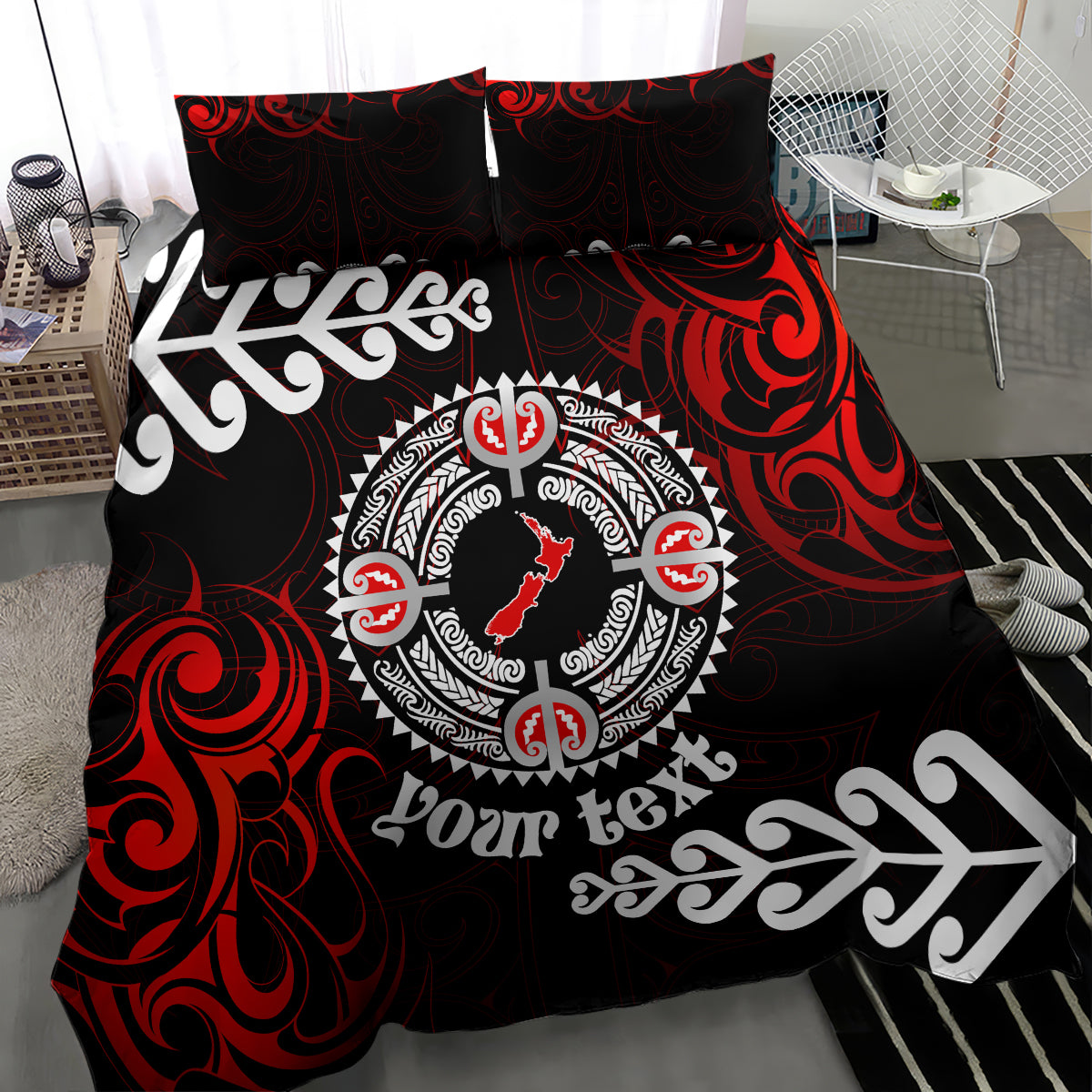 New Zealand Waitangi Day Personalised Bedding Set Aotearoa Te Ra O Waitangi With Maori Tattoo - Vibe Hoodie Shop