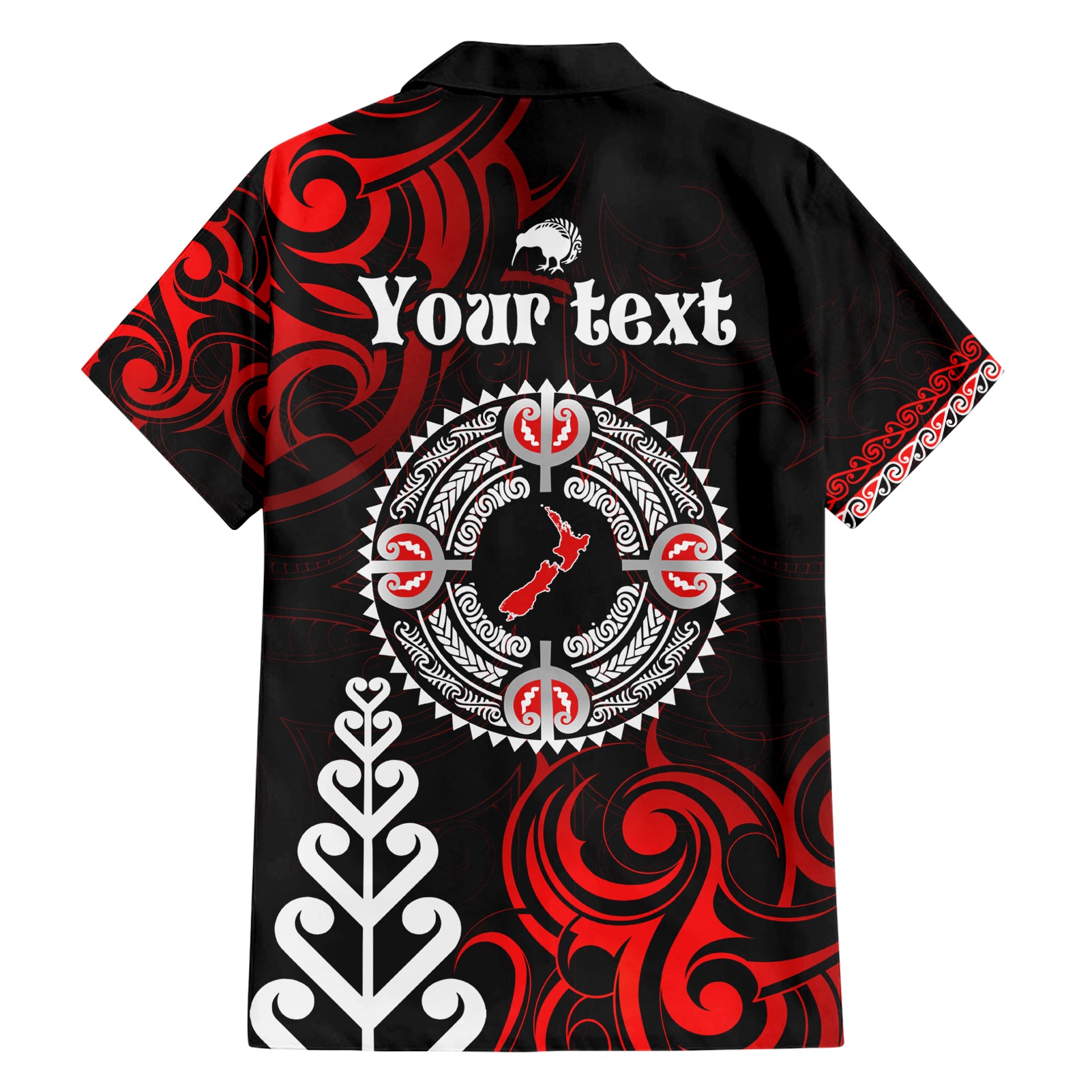 New Zealand Waitangi Day Personalised Hawaiian Shirt Aotearoa Te Ra O Waitangi With Maori Tattoo - Vibe Hoodie Shop