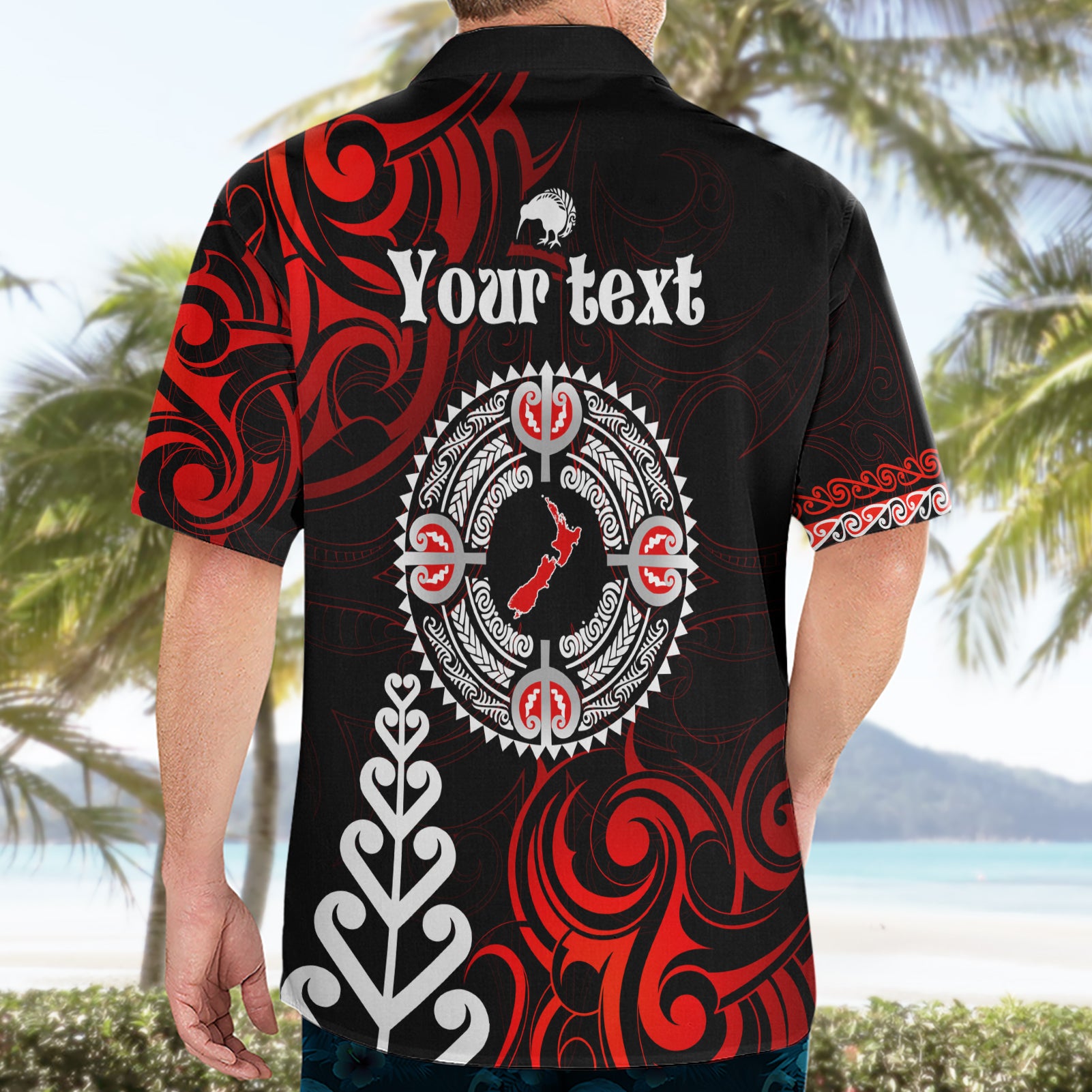 New Zealand Waitangi Day Personalised Hawaiian Shirt Aotearoa Te Ra O Waitangi With Maori Tattoo - Vibe Hoodie Shop