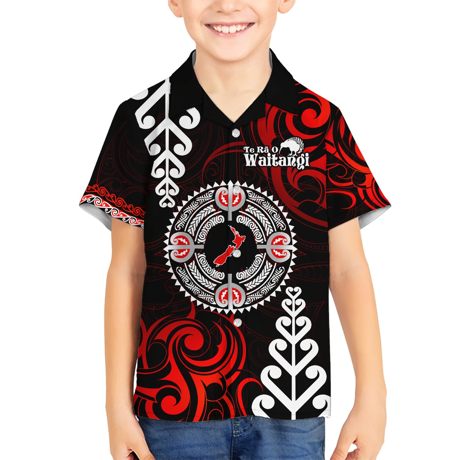 New Zealand Waitangi Day Personalised Hawaiian Shirt Aotearoa Te Ra O Waitangi With Maori Tattoo - Vibe Hoodie Shop