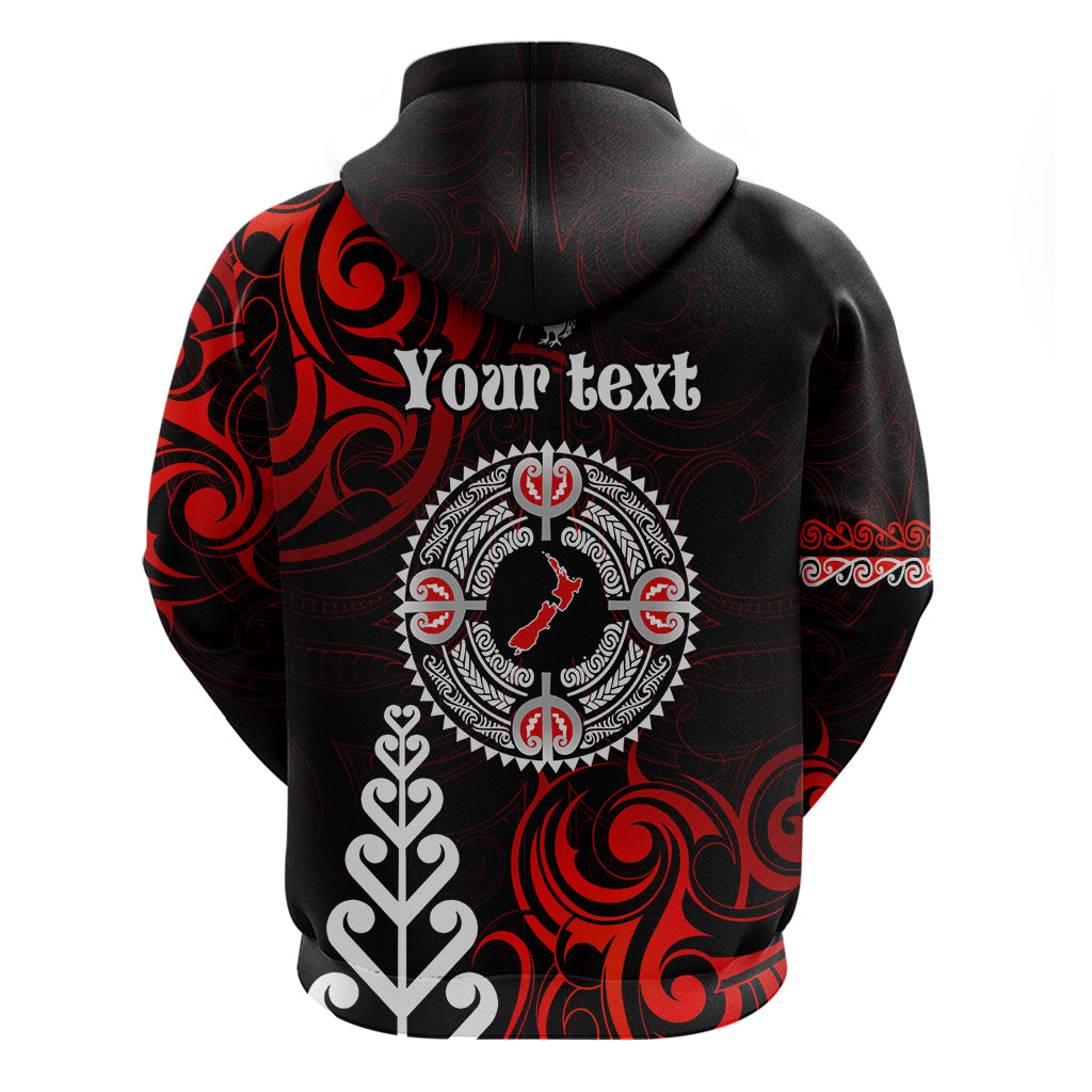 New Zealand Waitangi Day Personalised Hoodie Aotearoa Te Ra O Waitangi With Maori Tattoo LT9 - Vibe Hoodie Shop