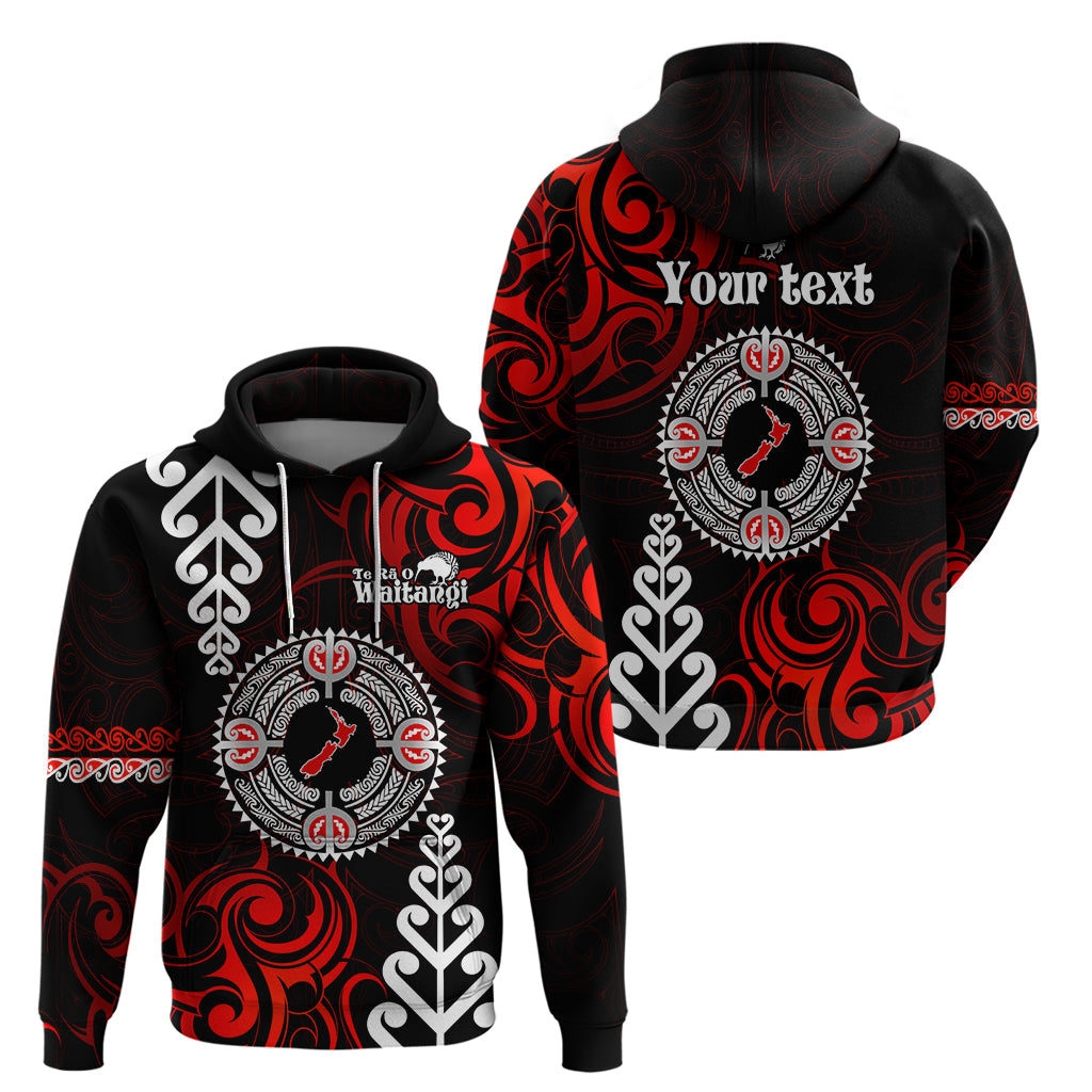 New Zealand Waitangi Day Personalised Hoodie Aotearoa Te Ra O Waitangi With Maori Tattoo LT9 - Vibe Hoodie Shop