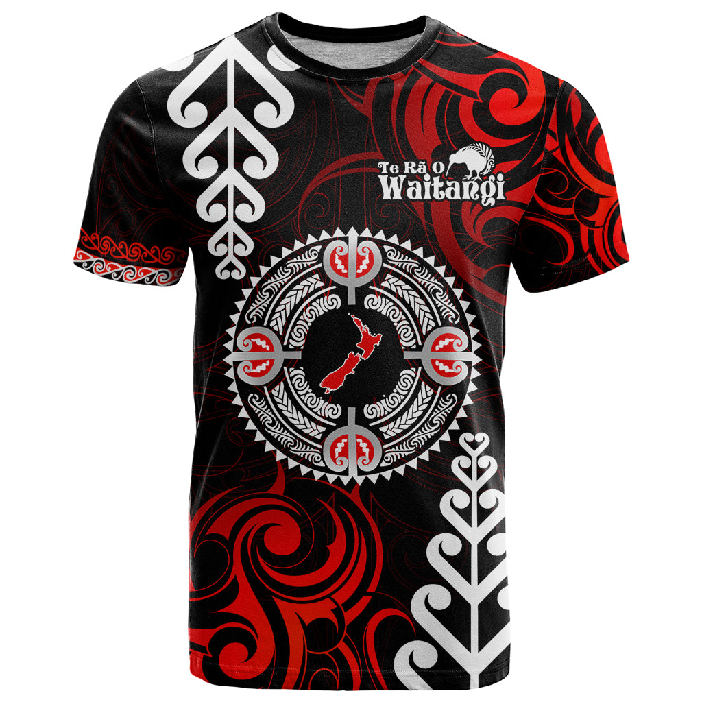 New Zealand Waitangi Day Personalised T Shirt Aotearoa Te Ra O Waitangi With Maori Tattoo LT9 - Vibe Hoodie Shop