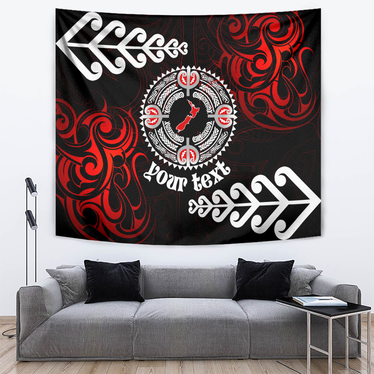 New Zealand Waitangi Day Personalised Tapestry Aotearoa Te Ra O Waitangi With Maori Tattoo - Vibe Hoodie Shop