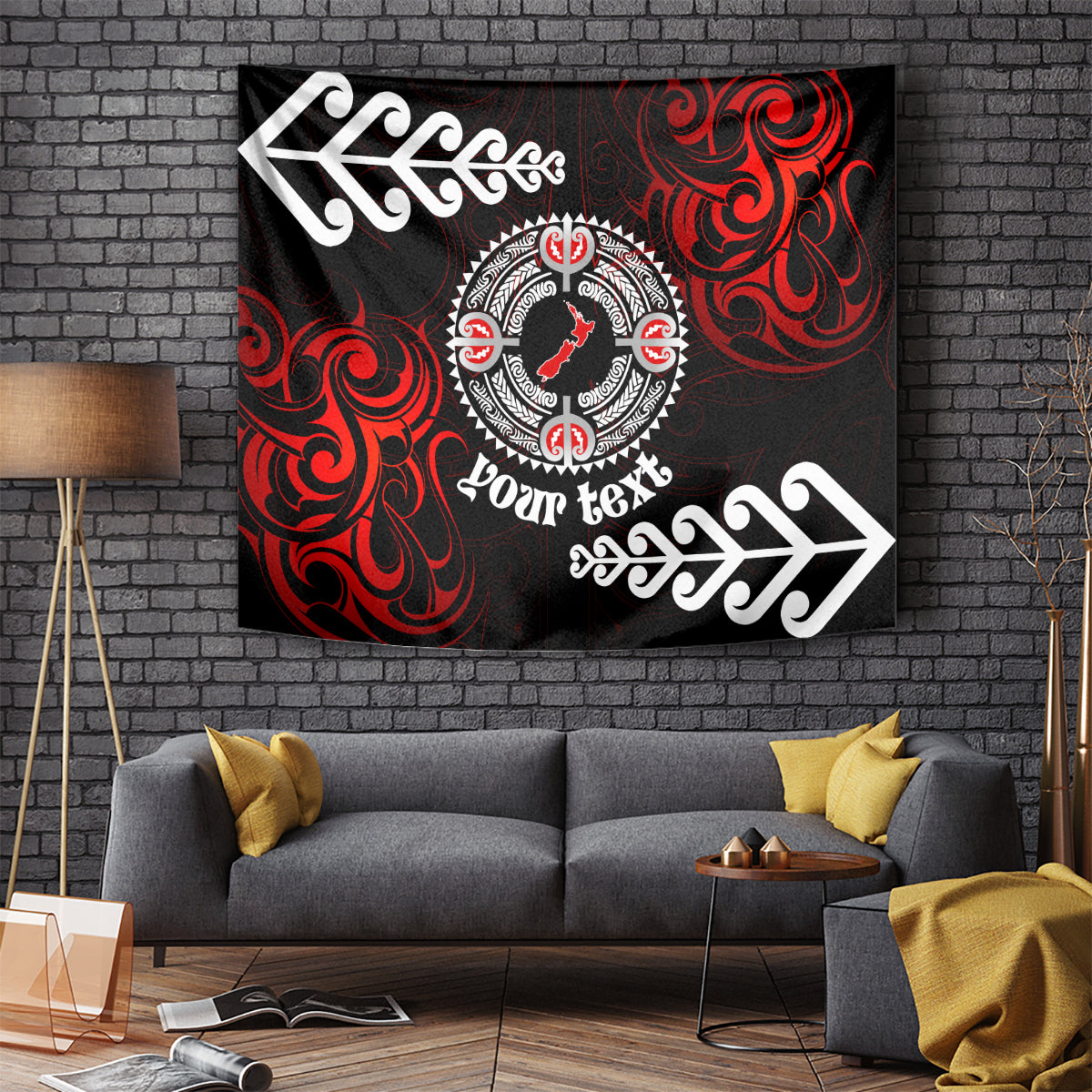 New Zealand Waitangi Day Personalised Tapestry Aotearoa Te Ra O Waitangi With Maori Tattoo - Vibe Hoodie Shop