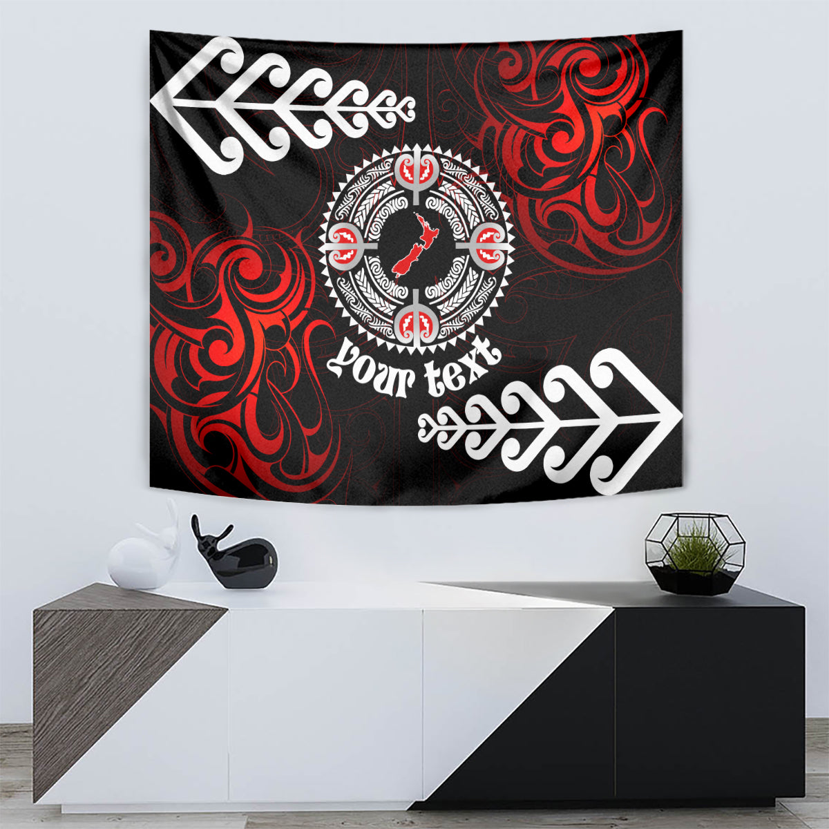 New Zealand Waitangi Day Personalised Tapestry Aotearoa Te Ra O Waitangi With Maori Tattoo - Vibe Hoodie Shop