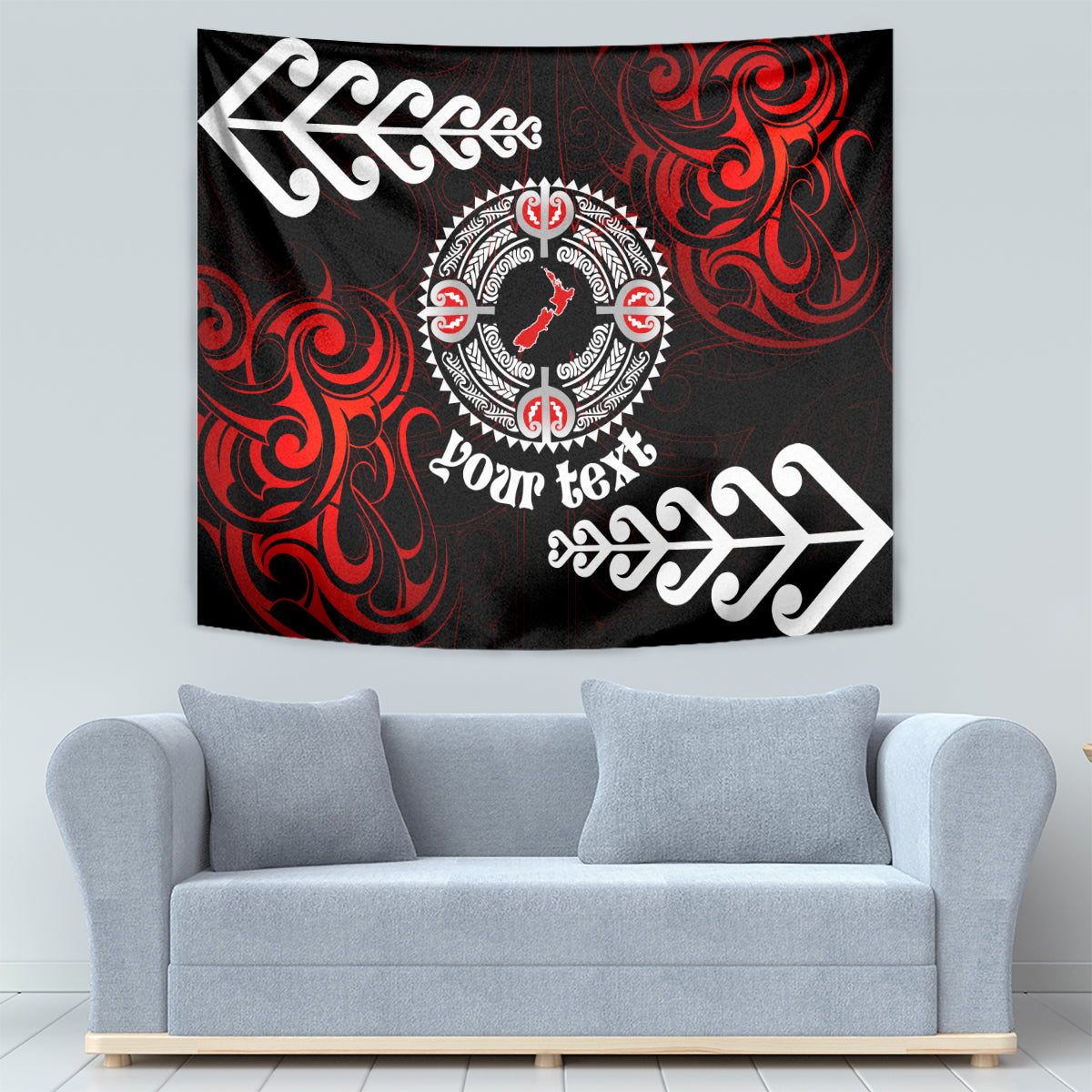 New Zealand Waitangi Day Personalised Tapestry Aotearoa Te Ra O Waitangi With Maori Tattoo - Vibe Hoodie Shop