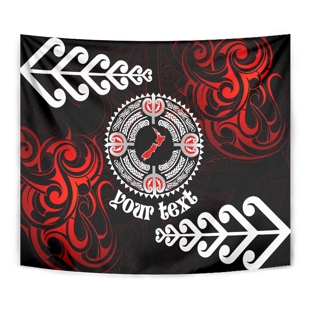 New Zealand Waitangi Day Personalised Tapestry Aotearoa Te Ra O Waitangi With Maori Tattoo - Vibe Hoodie Shop