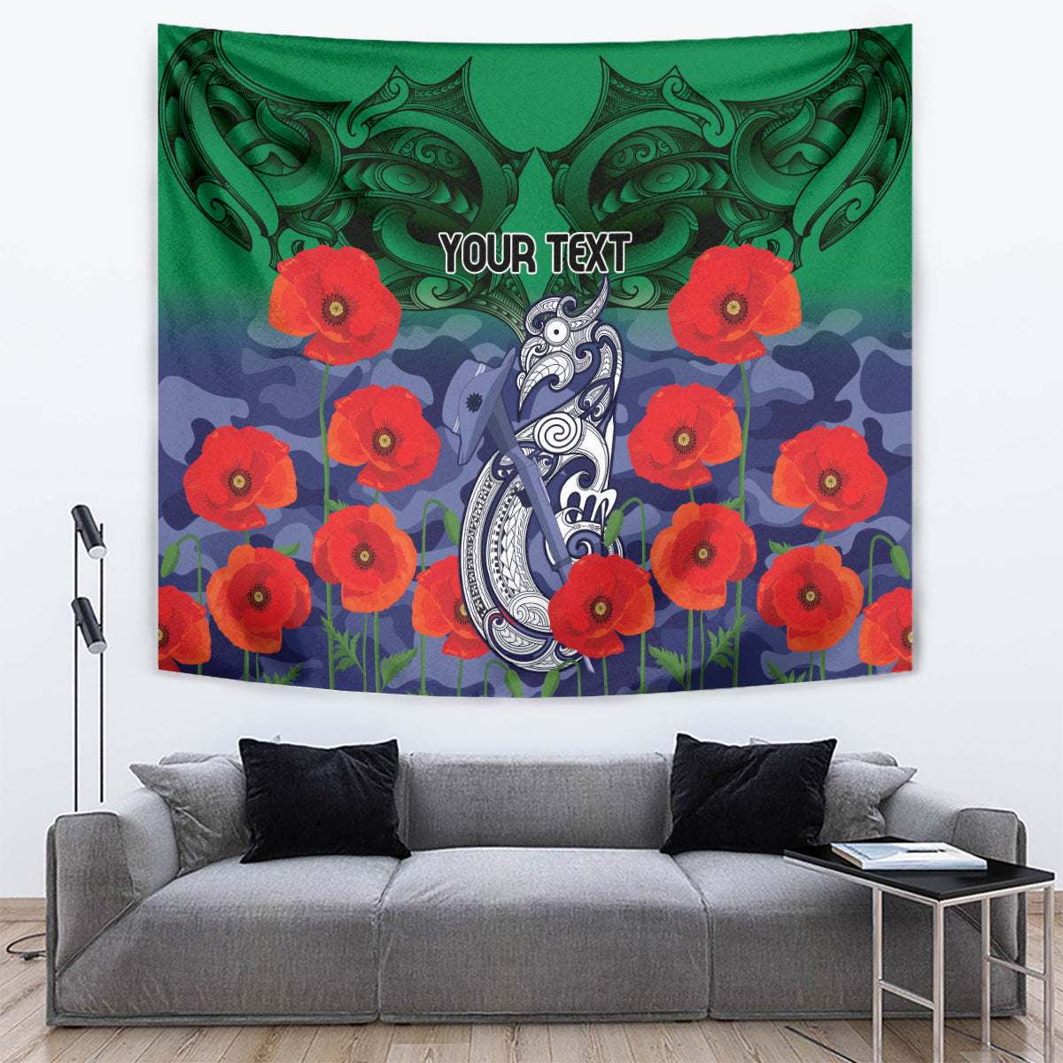 Custom Warriors Rugby ANZAC Tapestry Gallipoli Soldier With Aboriginal Art - Vibe Hoodie Shop