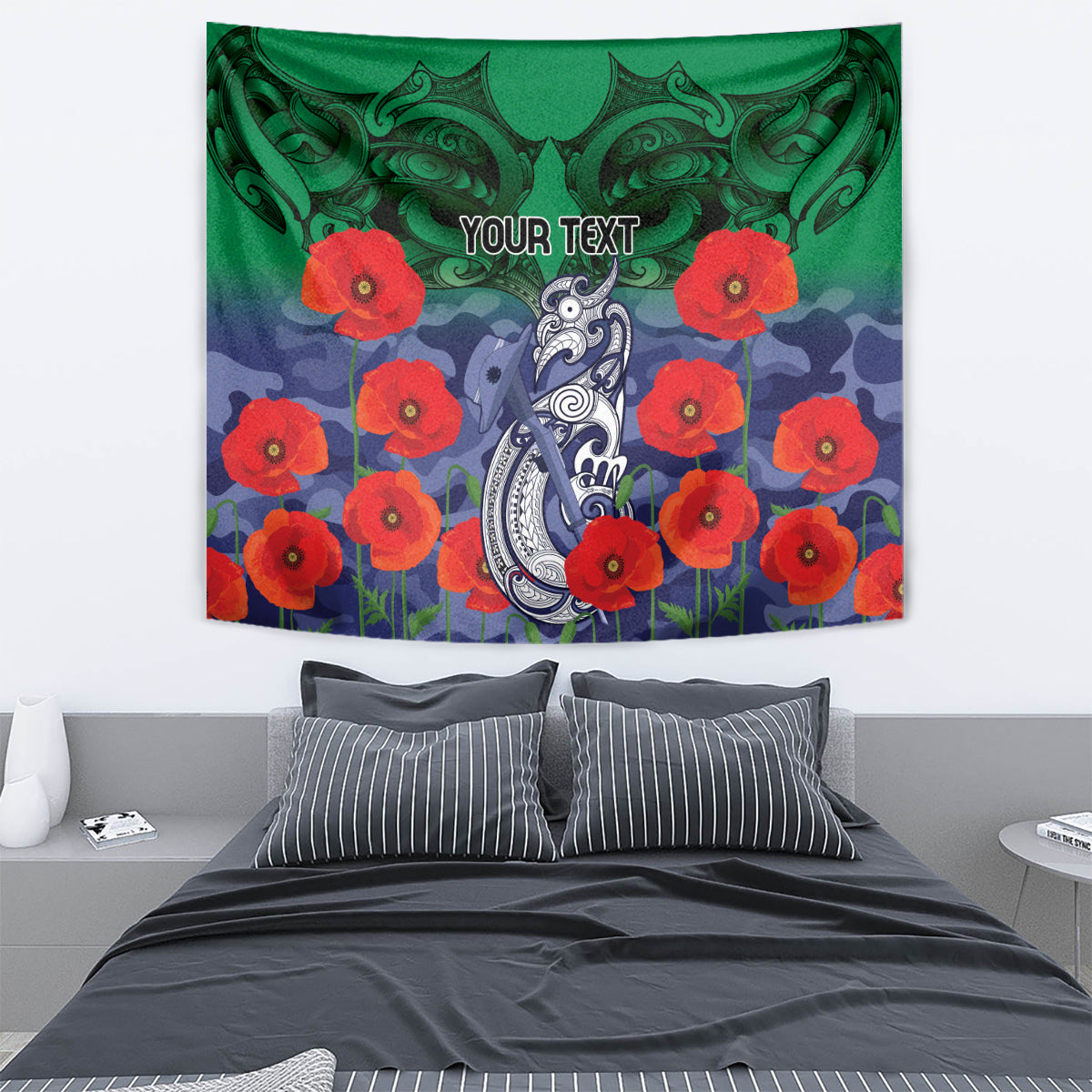 Custom Warriors Rugby ANZAC Tapestry Gallipoli Soldier With Aboriginal Art - Vibe Hoodie Shop