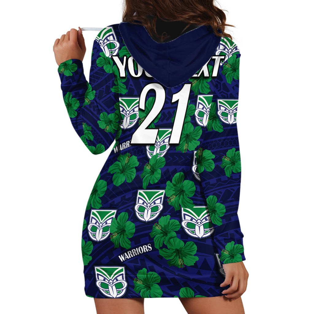 custom-text-and-number-new-zealand-warriors-rugby-hoodie-dress-polynesian-style-with-hibiscus