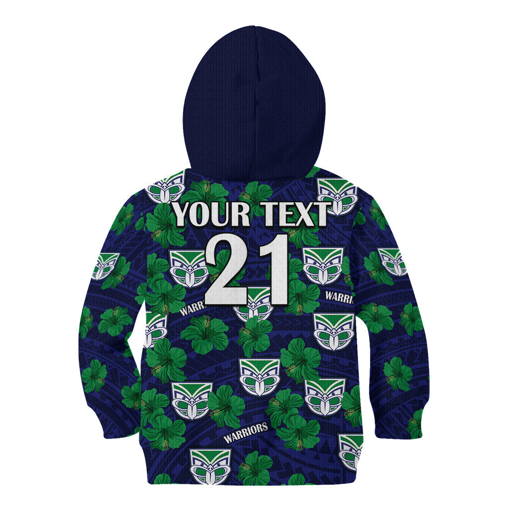 custom-text-and-number-new-zealand-warriors-rugby-kid-hoodie-polynesian-style-with-hibiscus