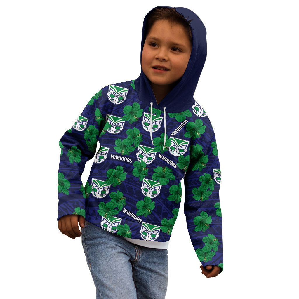 custom-text-and-number-new-zealand-warriors-rugby-kid-hoodie-polynesian-style-with-hibiscus