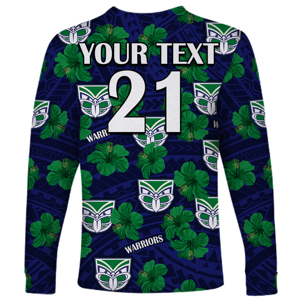 custom-text-and-number-new-zealand-warriors-rugby-long-sleeve-shirt-polynesian-style-with-hibiscus