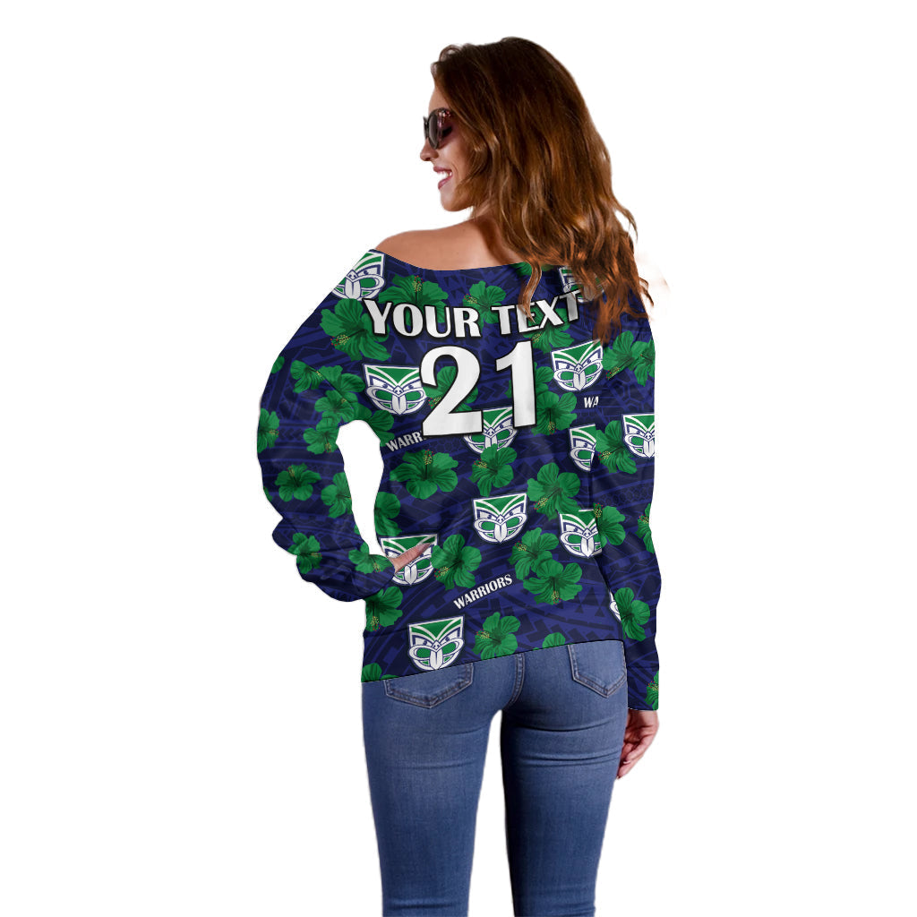 custom-text-and-number-new-zealand-warriors-rugby-off-shoulder-sweater-polynesian-style-with-hibiscus