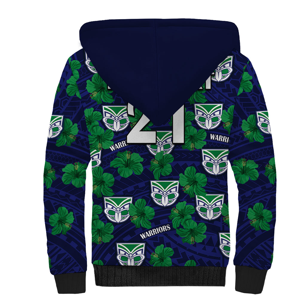 custom-text-and-number-new-zealand-warriors-rugby-sherpa-hoodie-polynesian-style-with-hibiscus