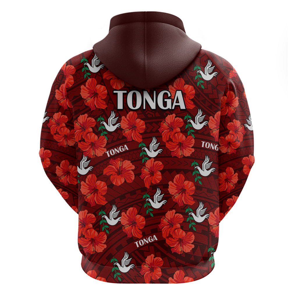 Tonga Rugby Hoodie Polynesian Style With Hibiscus LT9 - Vibe Hoodie Shop
