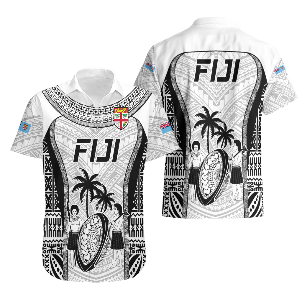 Fiji Rugby Hawaiian Shirt Go Champions World Cup 2023 Tapa Unique White Vibe - Vibe Hoodie Shop