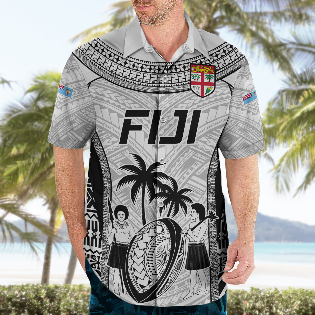 Fiji Rugby Hawaiian Shirt Go Champions World Cup 2023 Tapa Unique White Vibe - Vibe Hoodie Shop