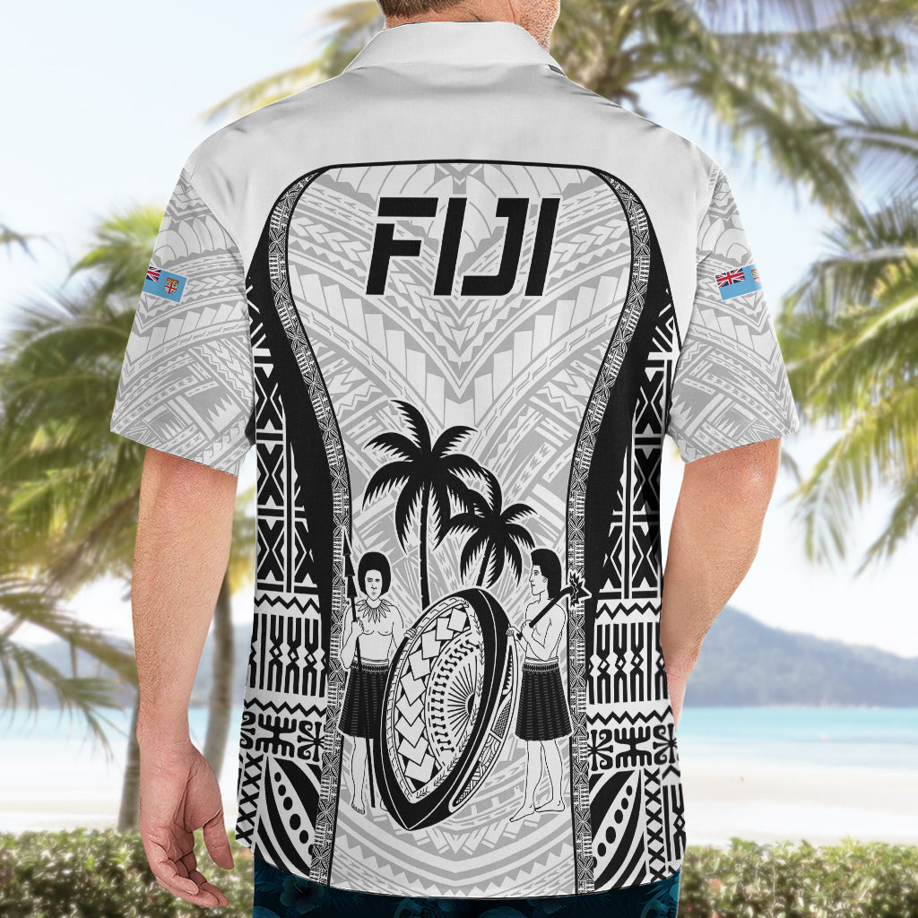 Fiji Rugby Hawaiian Shirt Go Champions World Cup 2023 Tapa Unique White Vibe - Vibe Hoodie Shop