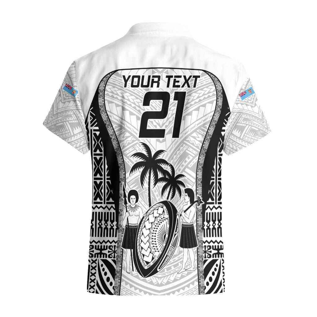 Custom Fiji Rugby Hawaiian Shirt Go Champions World Cup 2023 Tapa Unique White Vibe - Vibe Hoodie Shop