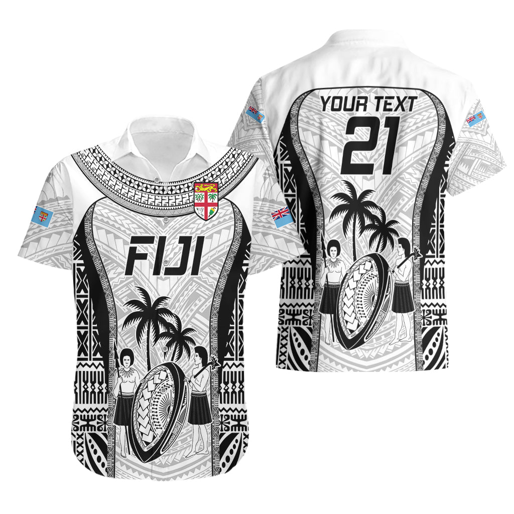 Custom Fiji Rugby Hawaiian Shirt Go Champions World Cup 2023 Tapa Unique White Vibe - Vibe Hoodie Shop