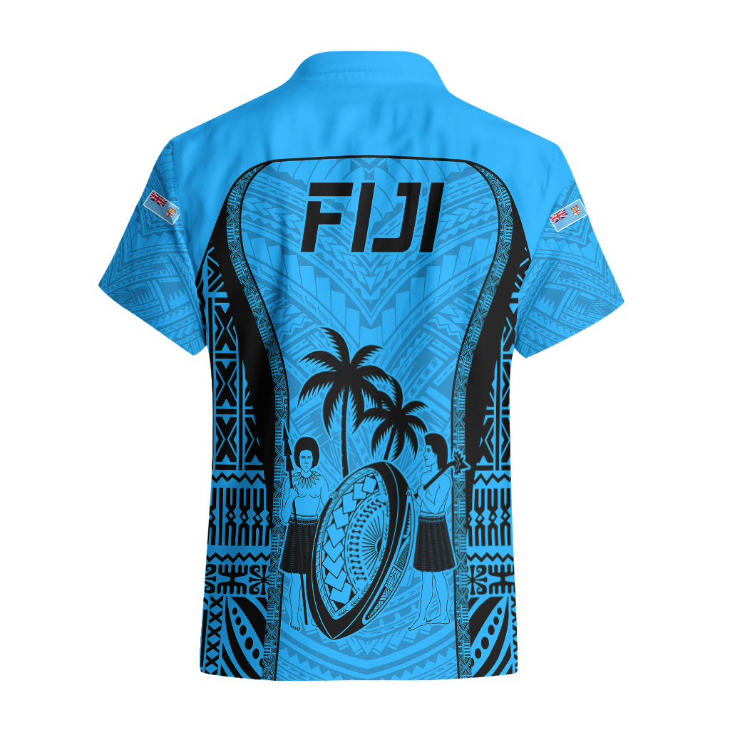 Fiji Rugby Hawaiian Shirt Go Champions World Cup 2023 Tapa Unique Blue Vibe - Vibe Hoodie Shop