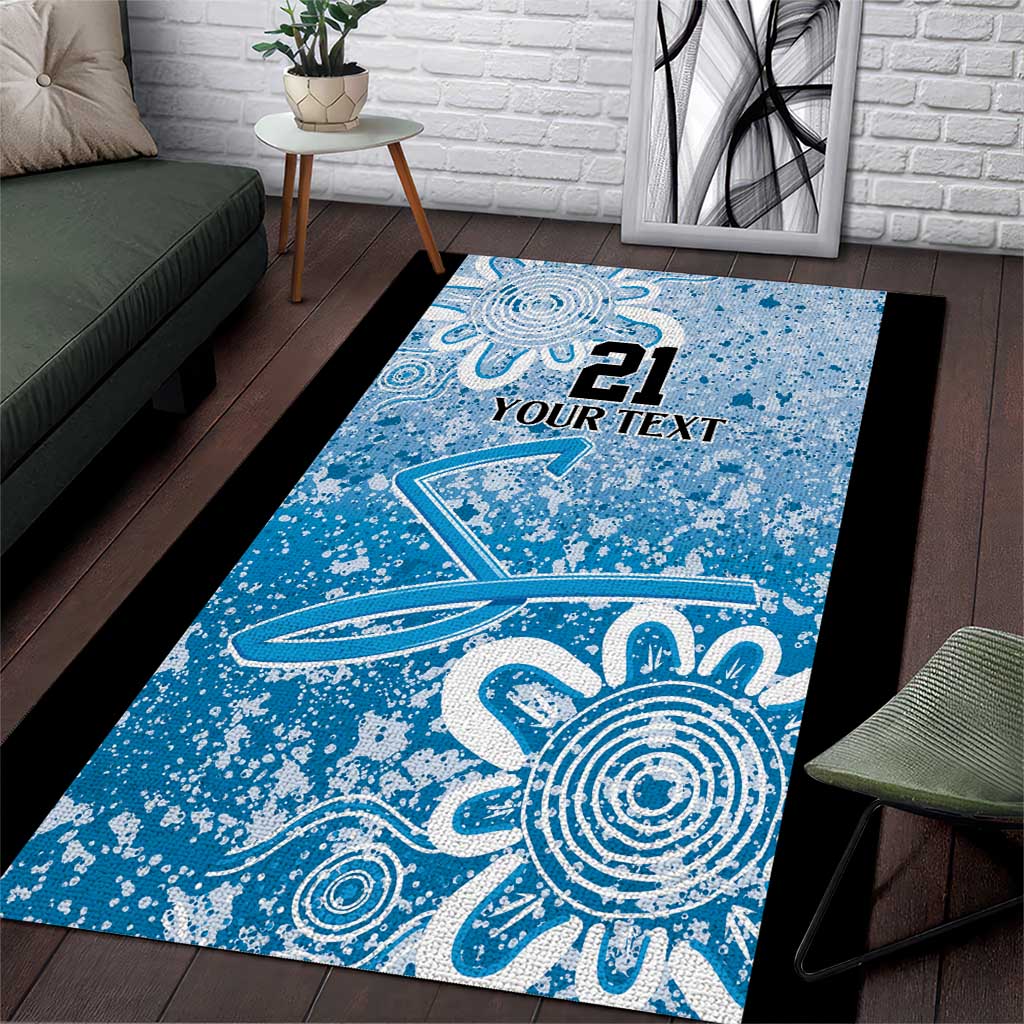 Adelaide Strikers Custom Area Rug Minimalism Aboriginal - Vibe Hoodie Shop