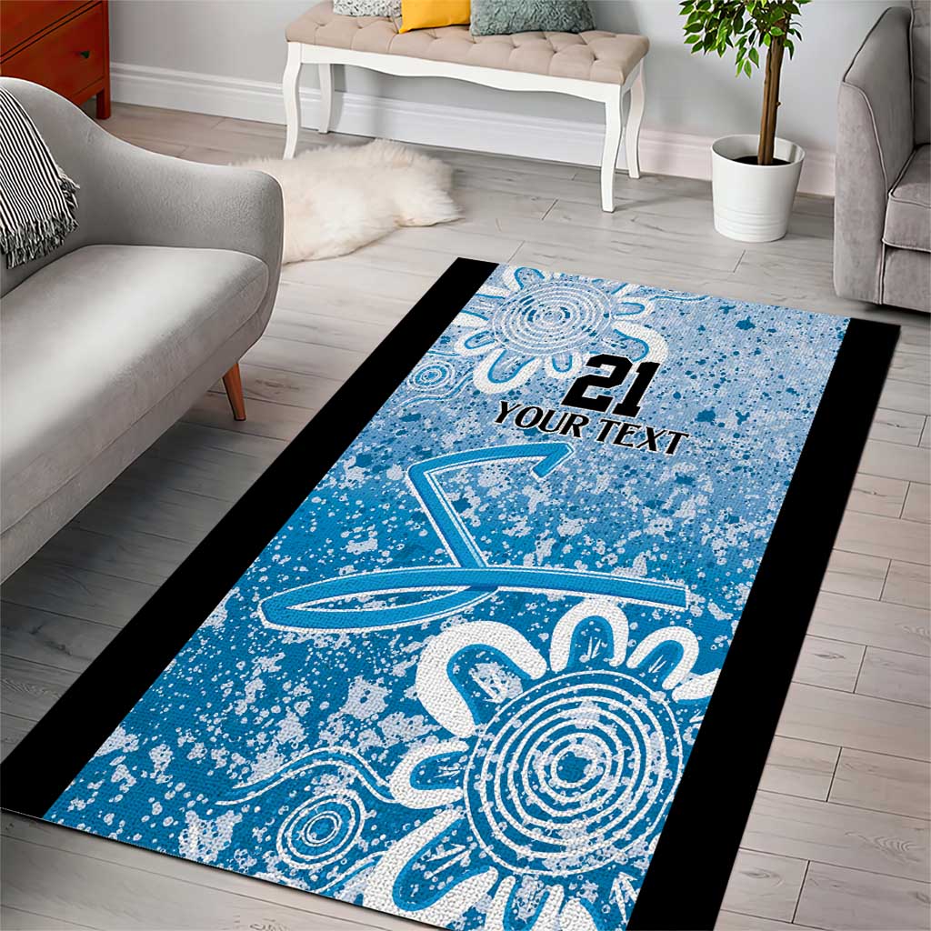 Adelaide Strikers Custom Area Rug Minimalism Aboriginal - Vibe Hoodie Shop