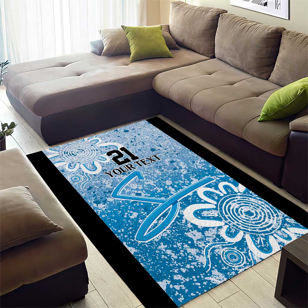 Adelaide Strikers Custom Area Rug Minimalism Aboriginal - Vibe Hoodie Shop