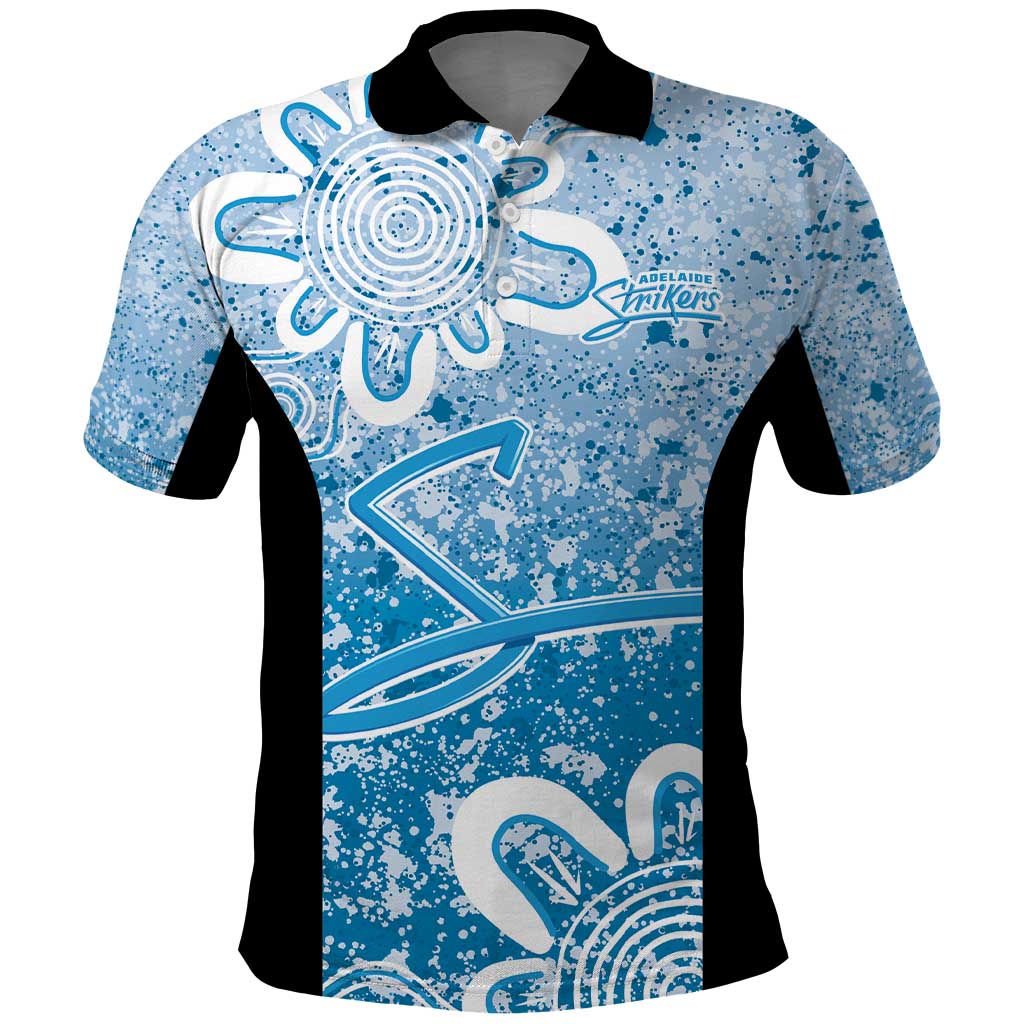 Adelaide Strikers Custom Polo Shirt Minimalism Aboriginal LT9 - Vibe Hoodie Shop
