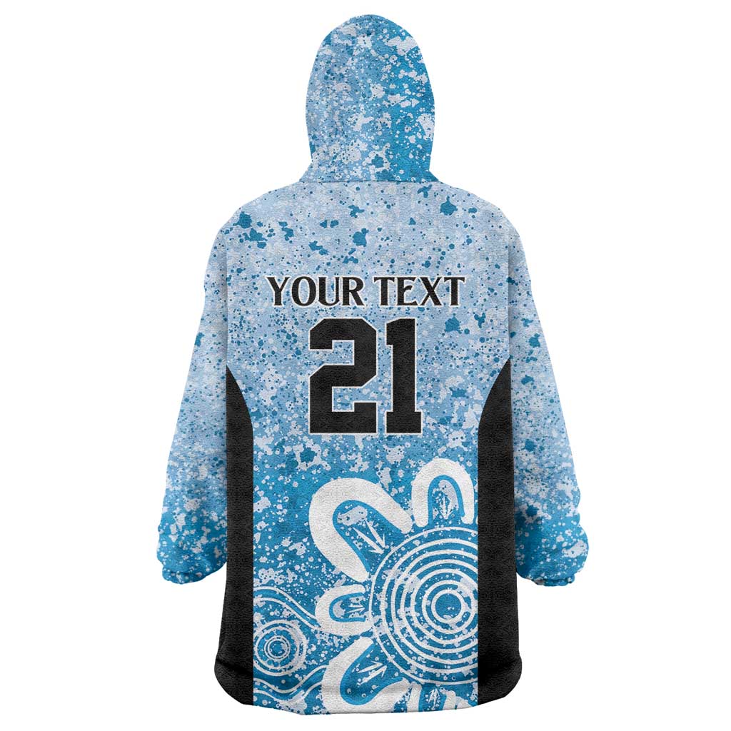 Adelaide Strikers Custom Wearable Blanket Hoodie Minimalism Aboriginal - Vibe Hoodie Shop