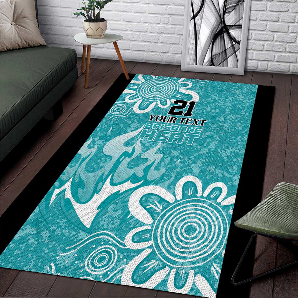 Brisbane Heat Custom Area Rug Minimalism Aboriginal - Vibe Hoodie Shop