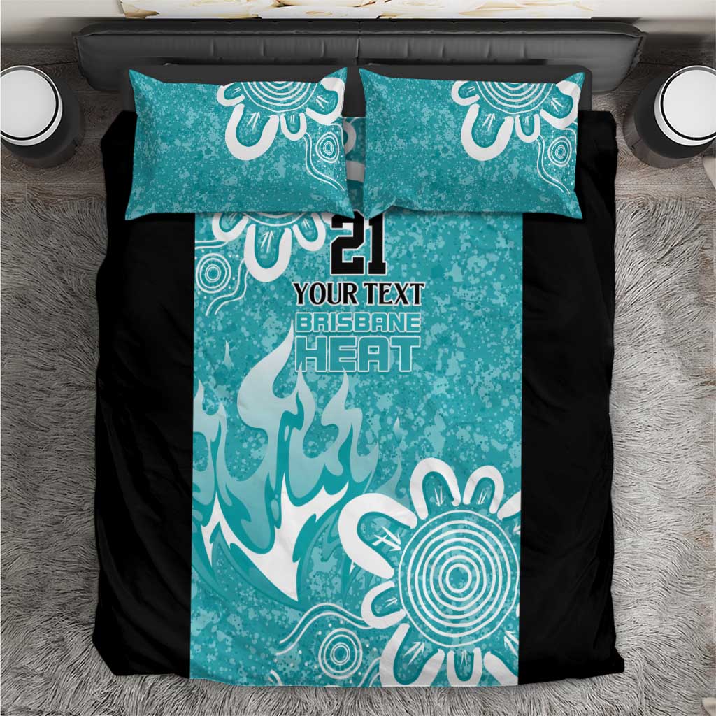 Brisbane Heat Custom Bedding Set Minimalism Aboriginal - Vibe Hoodie Shop