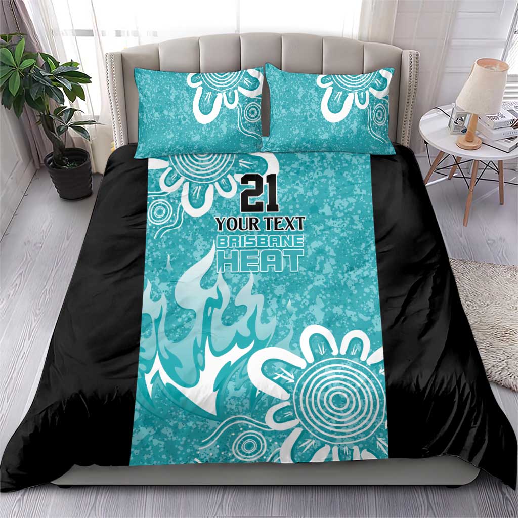 Brisbane Heat Custom Bedding Set Minimalism Aboriginal - Vibe Hoodie Shop