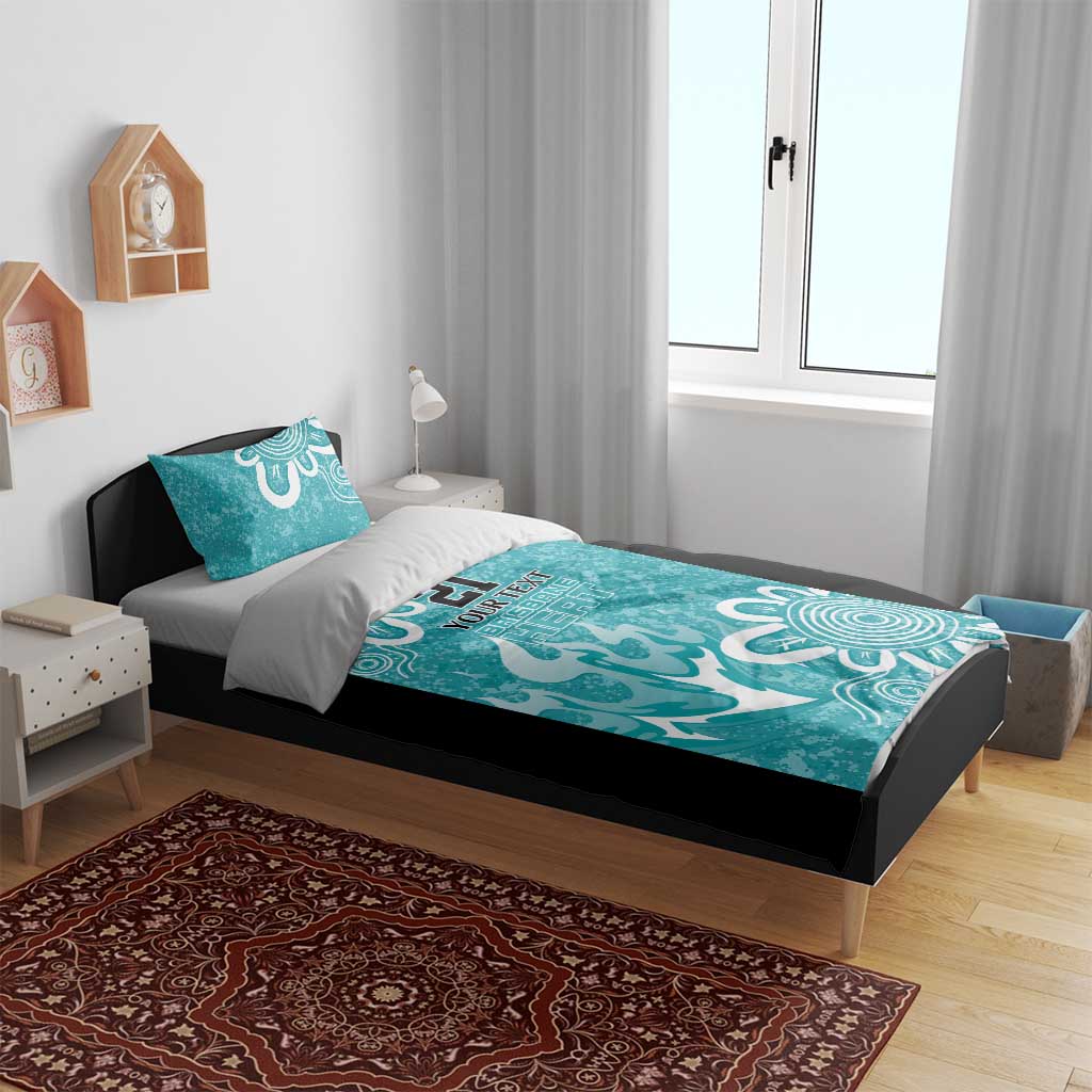 Brisbane Heat Custom Bedding Set Minimalism Aboriginal - Vibe Hoodie Shop