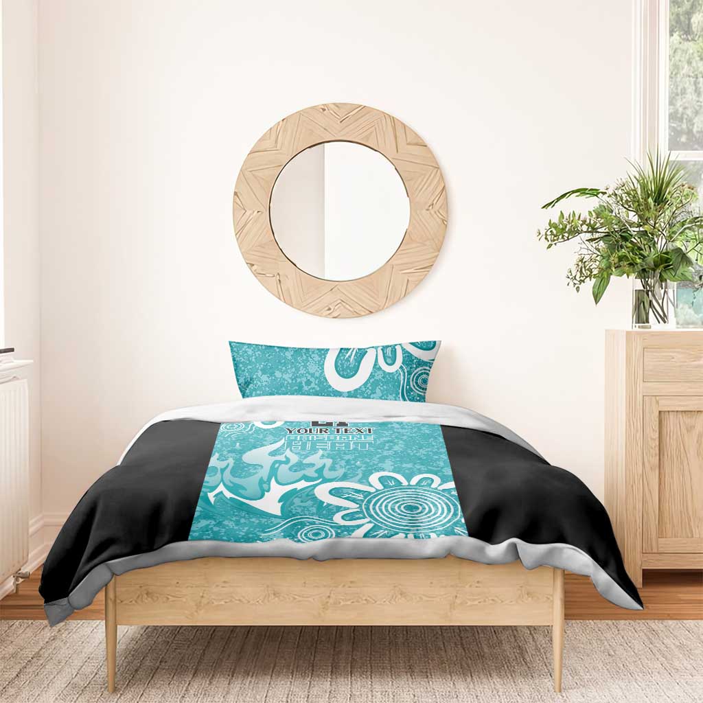 Brisbane Heat Custom Bedding Set Minimalism Aboriginal - Vibe Hoodie Shop