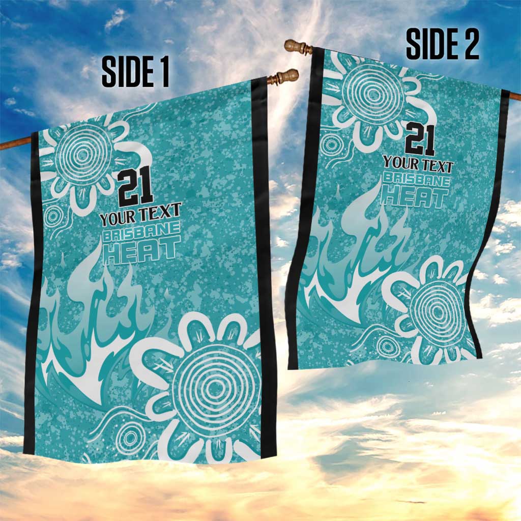 Brisbane Heat Custom Garden Flag Minimalism Aboriginal - Vibe Hoodie Shop
