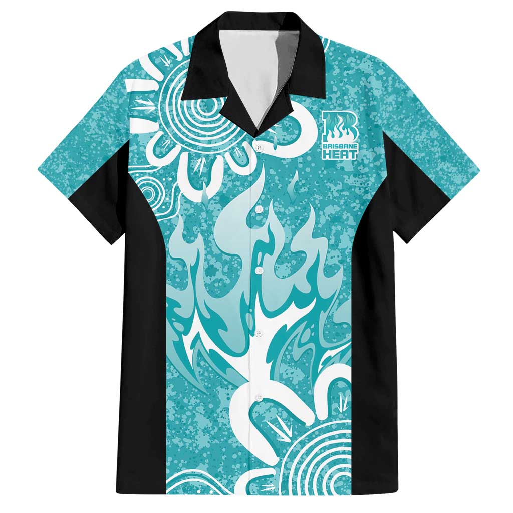 Brisbane Heat Custom Hawaiian Shirt Minimalism Aboriginal - Vibe Hoodie Shop