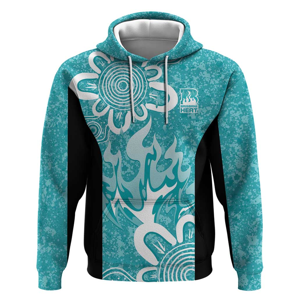 Brisbane Heat Custom Hoodie Minimalism Aboriginal LT9 - Vibe Hoodie Shop