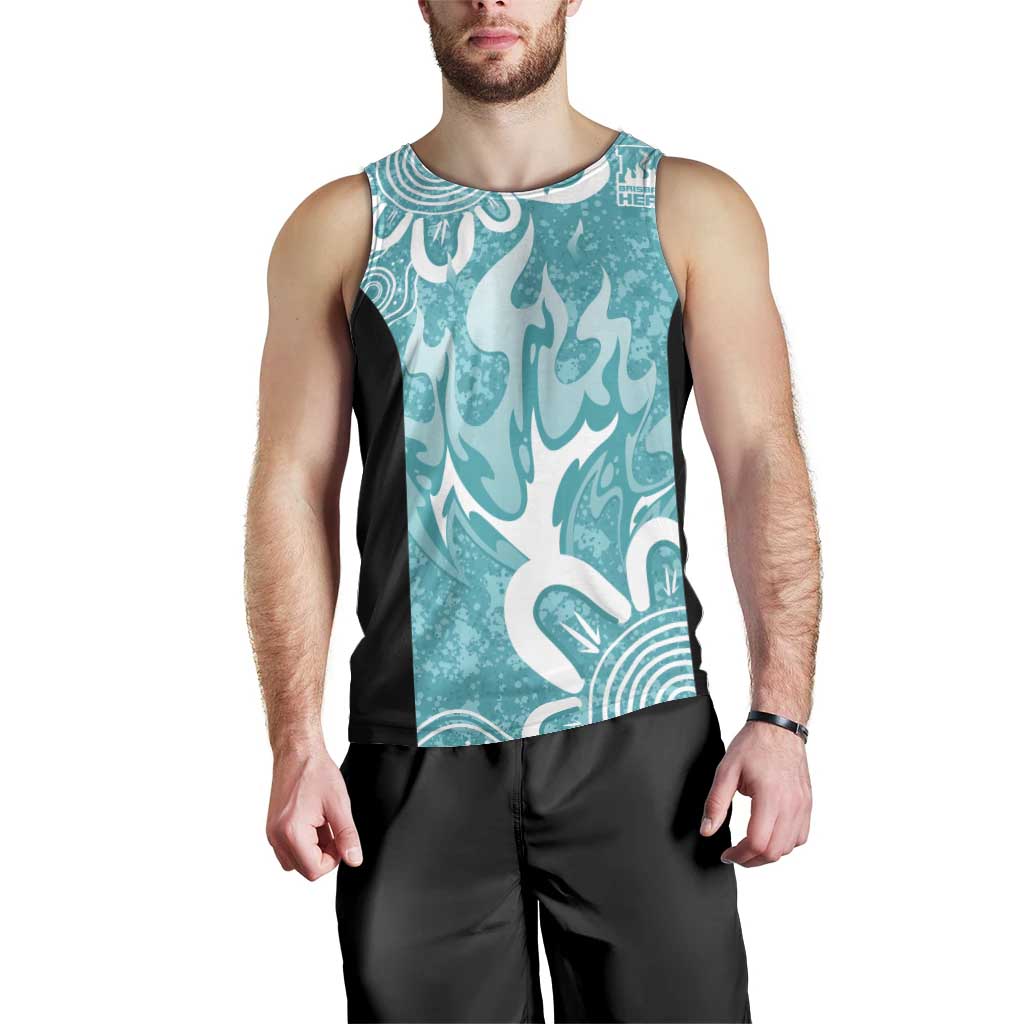 Brisbane Heat Custom Men Tank Top Minimalism Aboriginal - Vibe Hoodie Shop