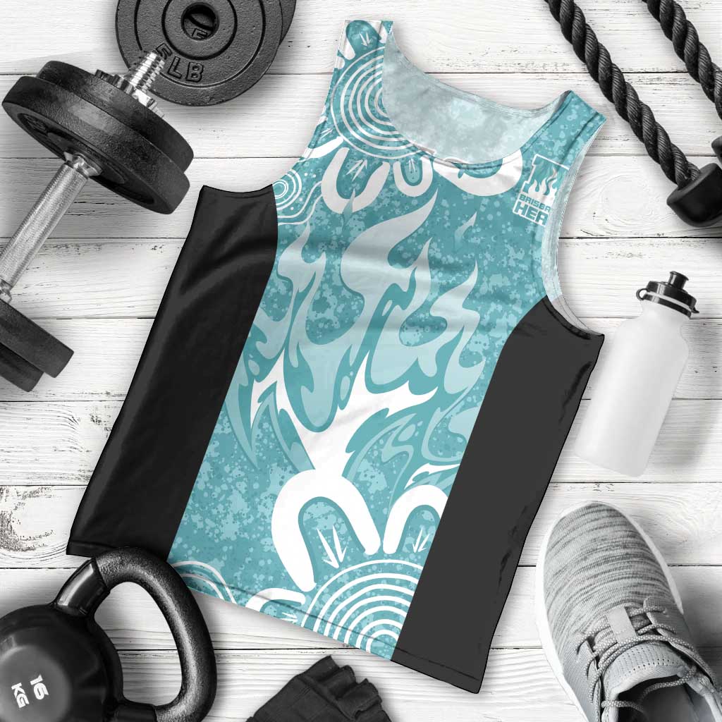 Brisbane Heat Custom Men Tank Top Minimalism Aboriginal - Vibe Hoodie Shop