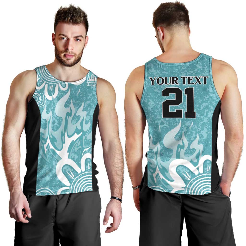 Brisbane Heat Custom Men Tank Top Minimalism Aboriginal - Vibe Hoodie Shop