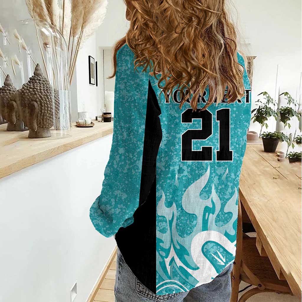 Brisbane Heat Custom Women Casual Shirt Minimalism Aboriginal - Vibe Hoodie Shop